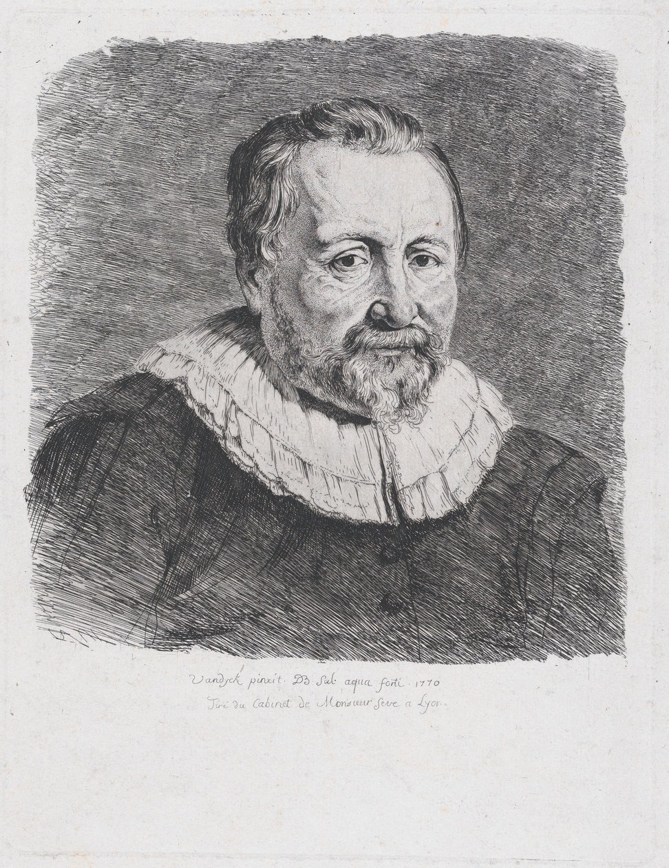 Muotokuva Van Dyckin mukaan, 1770. tekijältä Jean Jacques de Boissieu