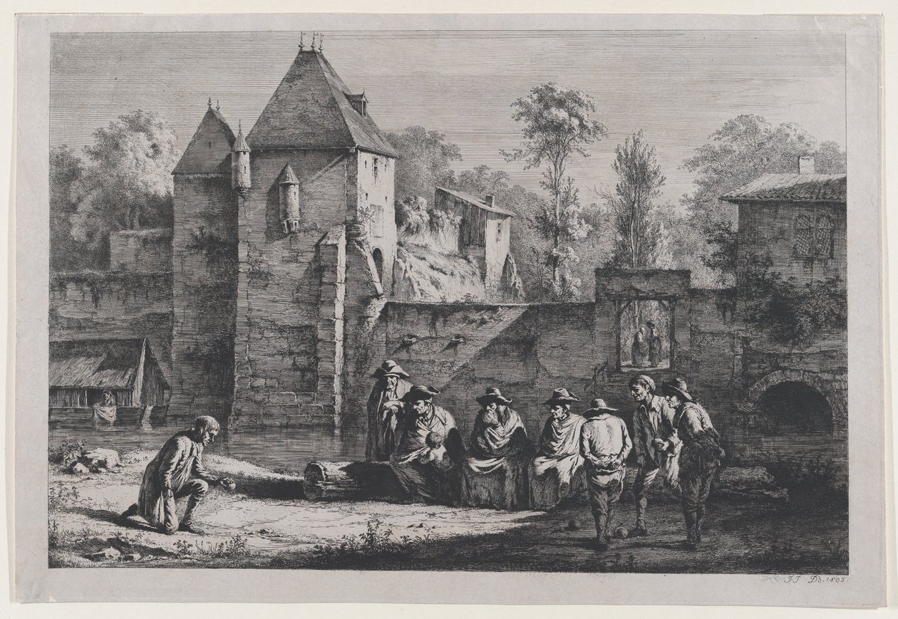 Vaisen vanha portti, Lyon, 1803. tekijältä Jean Jacques de Boissieu