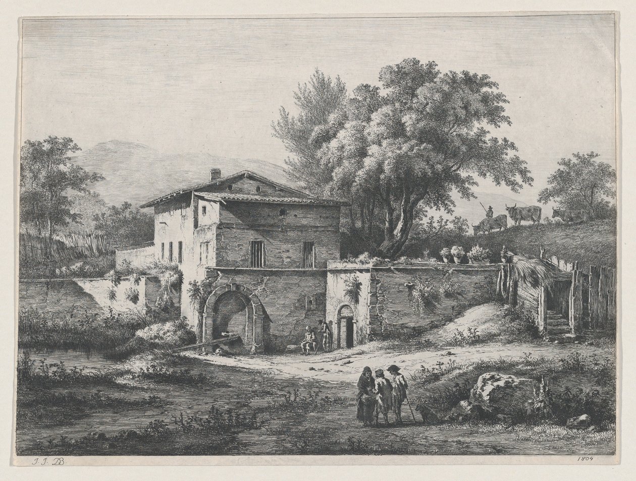 Pieni oratorio, 1804. tekijältä Jean Jacques de Boissieu