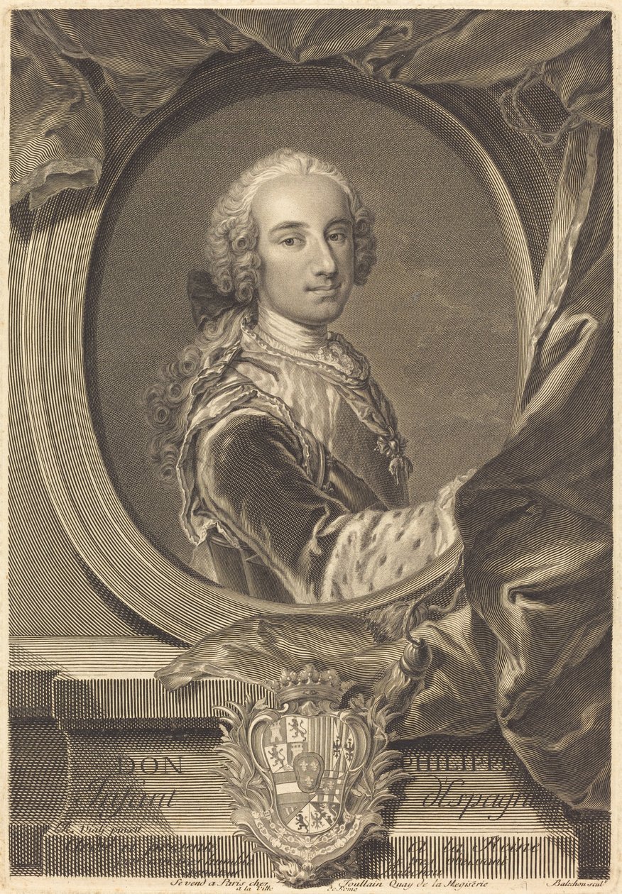 Don Philip, Espanjan lapsi tekijältä Jean Joseph Balechou after Louis Rene de Vialy