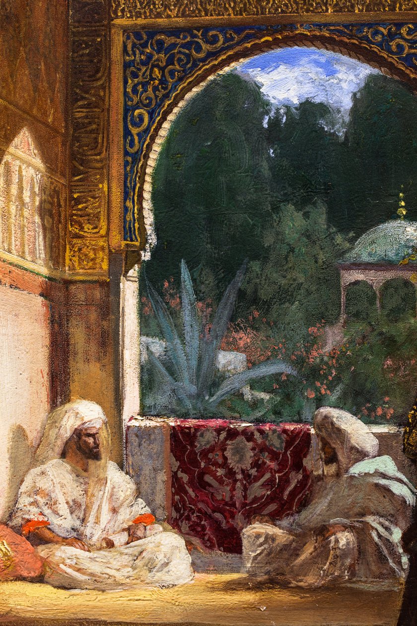 Sulttaanin palatsissa (yksityiskohta), päiväämätön. (Öljy kankaalle) tekijältä Jean Joseph Benjamin Constant
