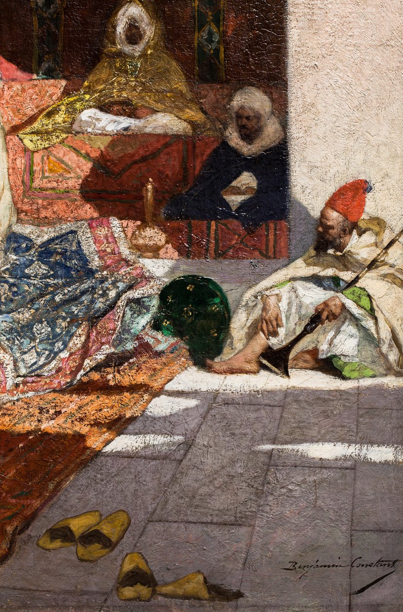 Pashan lahjat (yksityiskohta), ennen vuotta 1883 (Öljy kankaalle) tekijältä Jean Joseph Benjamin Constant