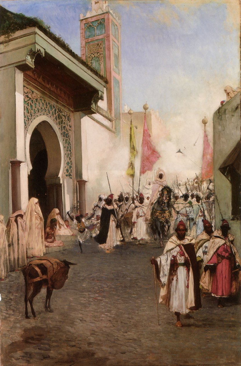 Mahomet II:n tulo Konstantinopoliin (öljy kankaalle) tekijältä Jean Joseph Benjamin Constant