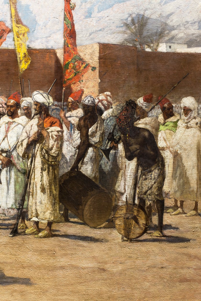 Viimeiset kapinalliset, Marokon historiallinen kohtaus (yksityiskohta) tekijältä Jean Joseph Benjamin Constant