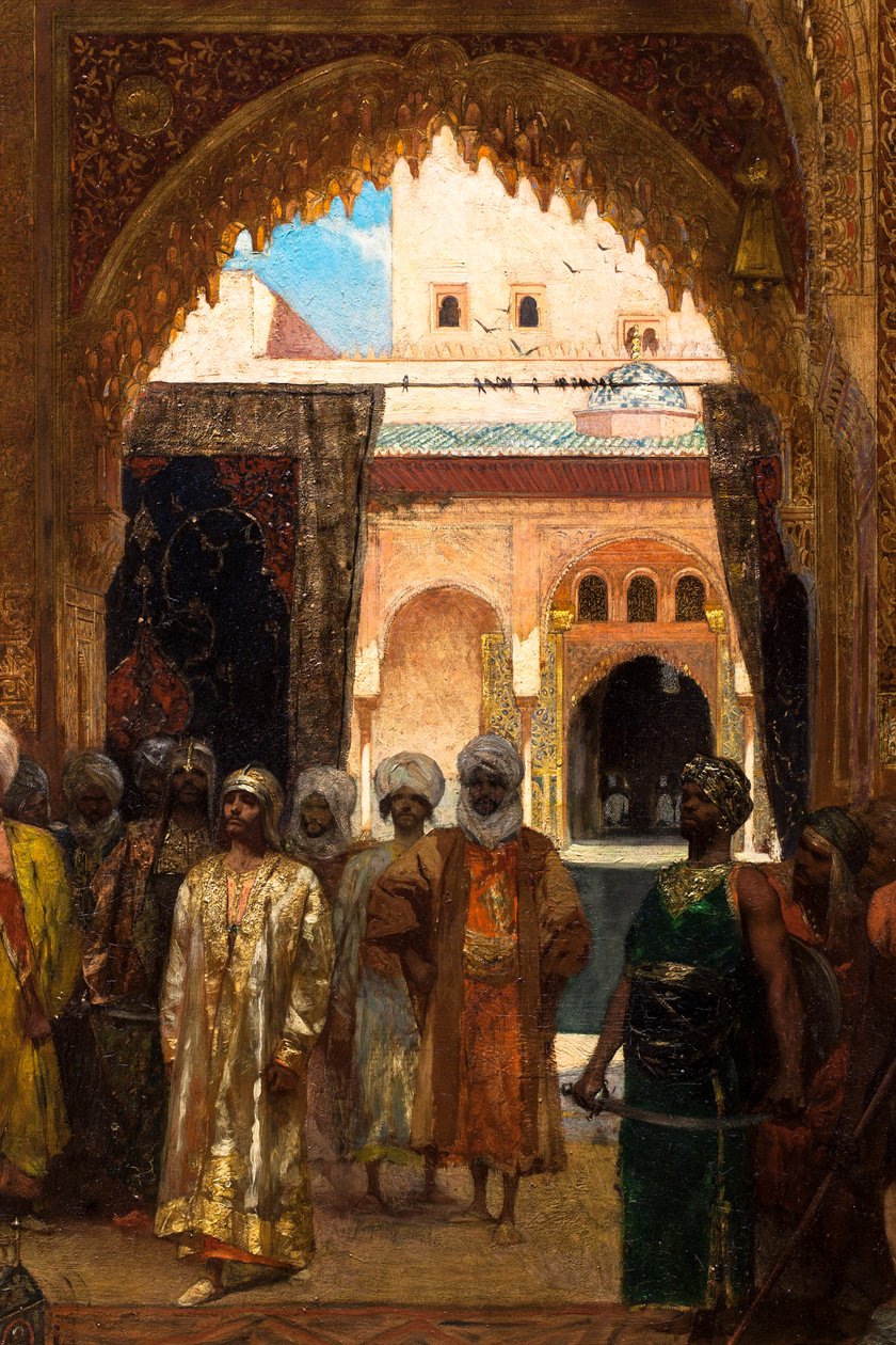 Päivä voiton jälkeen Alhambrassa (yksityiskohta) tekijältä Jean Joseph Benjamin Constant