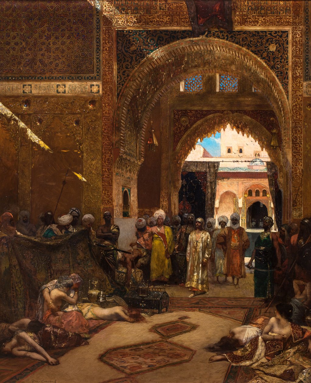 Päivä voiton jälkeen Alhambrassa - tekijältä Jean Joseph Benjamin Constant
