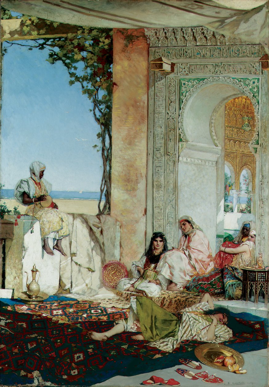Haaremin naiset Marokossa, 1875 tekijältä Jean Joseph Benjamin Constant