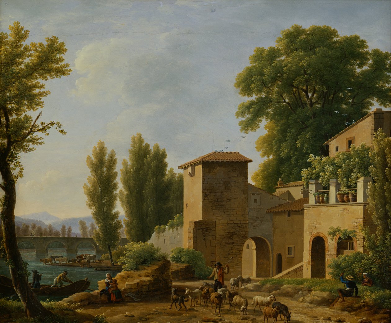 Maisema, 1822 tekijältä Jean Joseph Xavier Bidauld