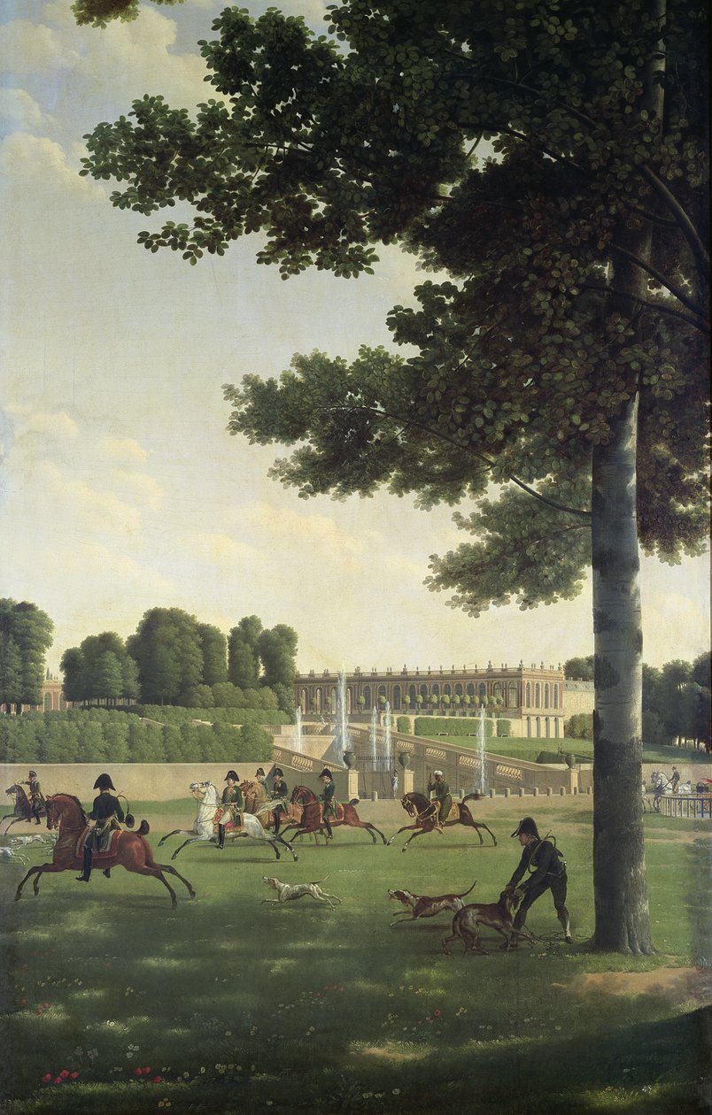 Avoin tila Suuren Trianonin edessä, 1810 tekijältä Jean Joseph Xavier Bidauld