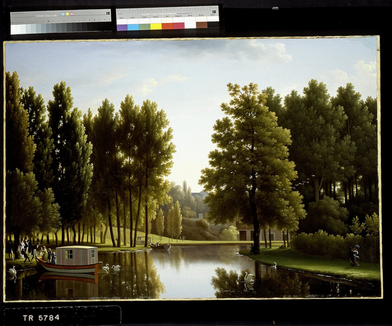 The Park At Mortefontaine (öljy kankaalle) tekijältä Jean Joseph Xavier Bidauld