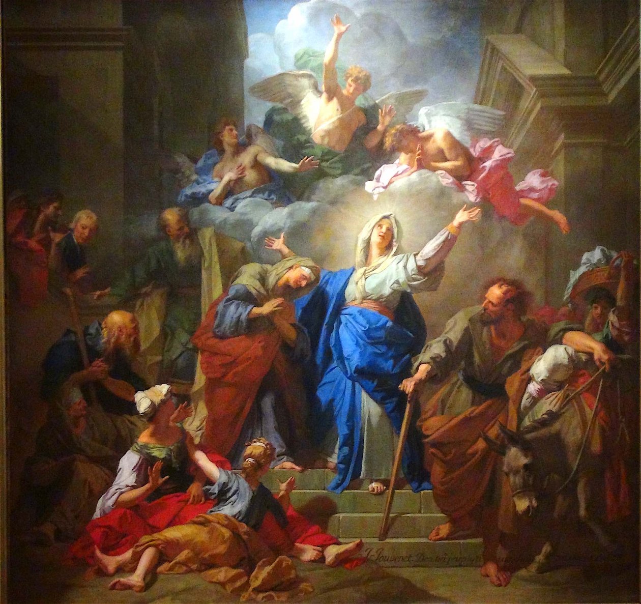 Ranska: La Visitation de la Vierge (Le Magnificat) Visitation de la Vierge by Jean Jouvenet (Jean Jouvenet) tekijältä Jean Jouvenet