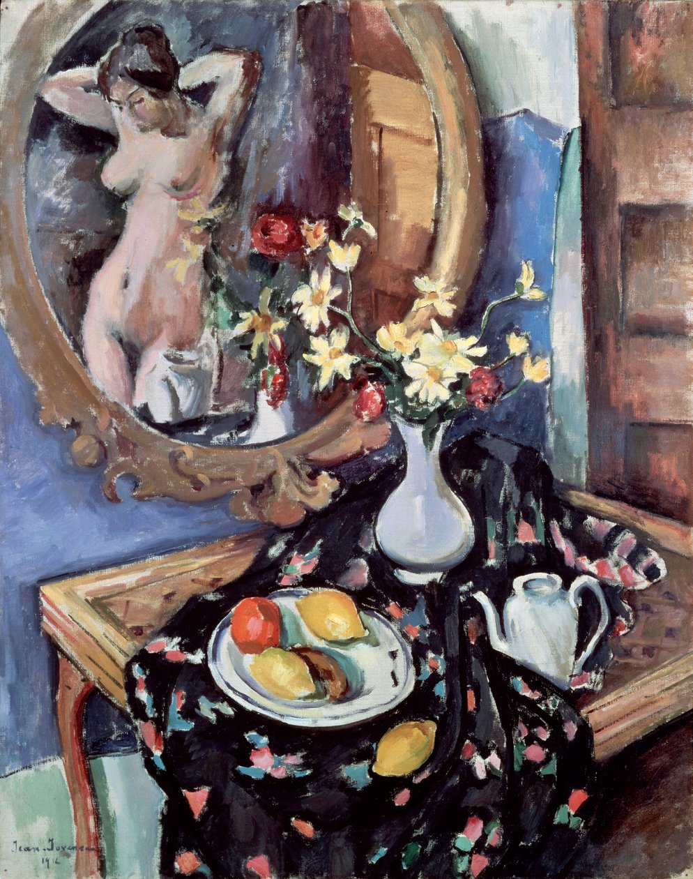 Asetelma peilin kanssa, 1912 tekijältä Jean Joveneau