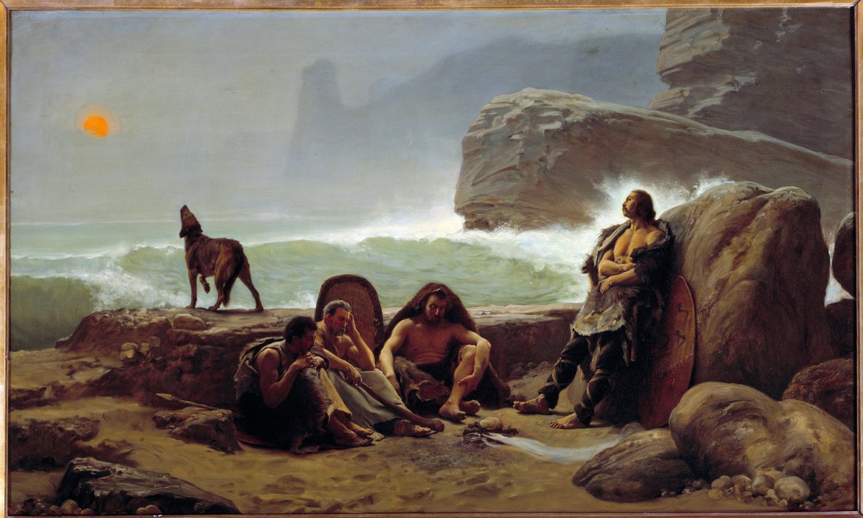 Gallialaiset todennäköisyydet. Jean Jules Antoine Lecomte Du Nouyn (1842-1923) maalaus tekijältä Jean Jules Antoine Lecomte du Nouy