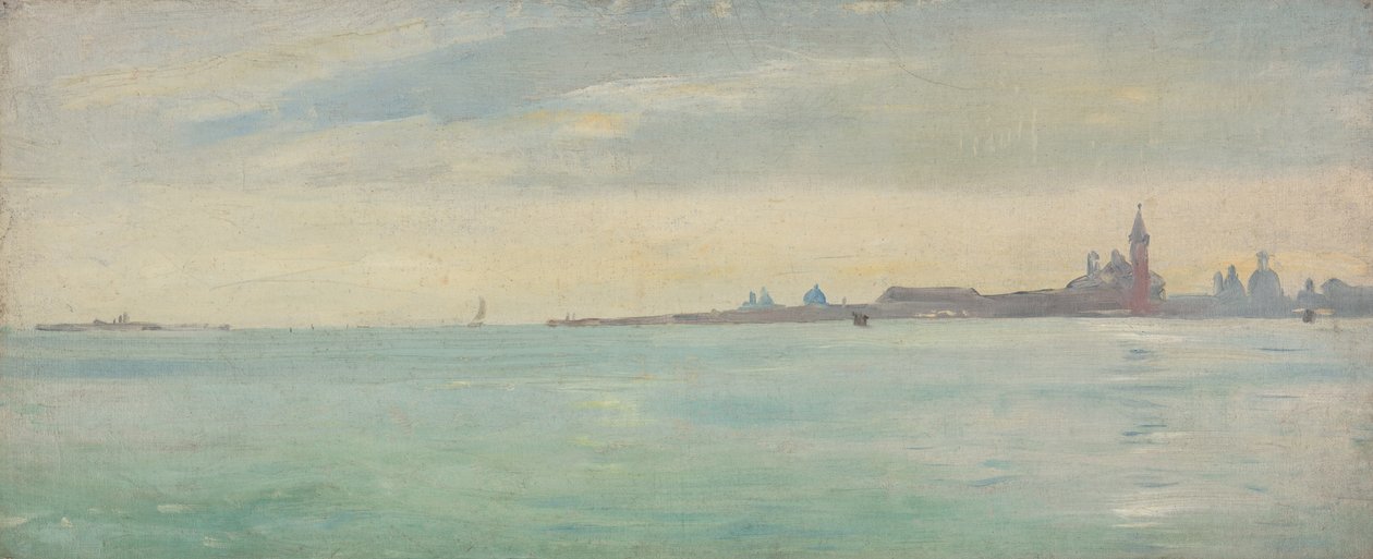 Venetsia nähtynä julkisesta puutarhasta tekijältä Jean Jules Antoine Lecomte du Nouy