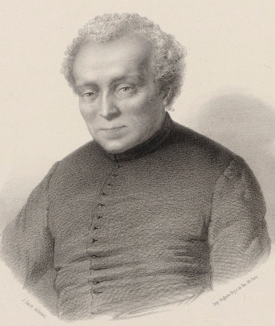 Muotokuva säveltäjä Louis Lambillottesta 1797-1855. tekijältä Jean Julien Jacott
