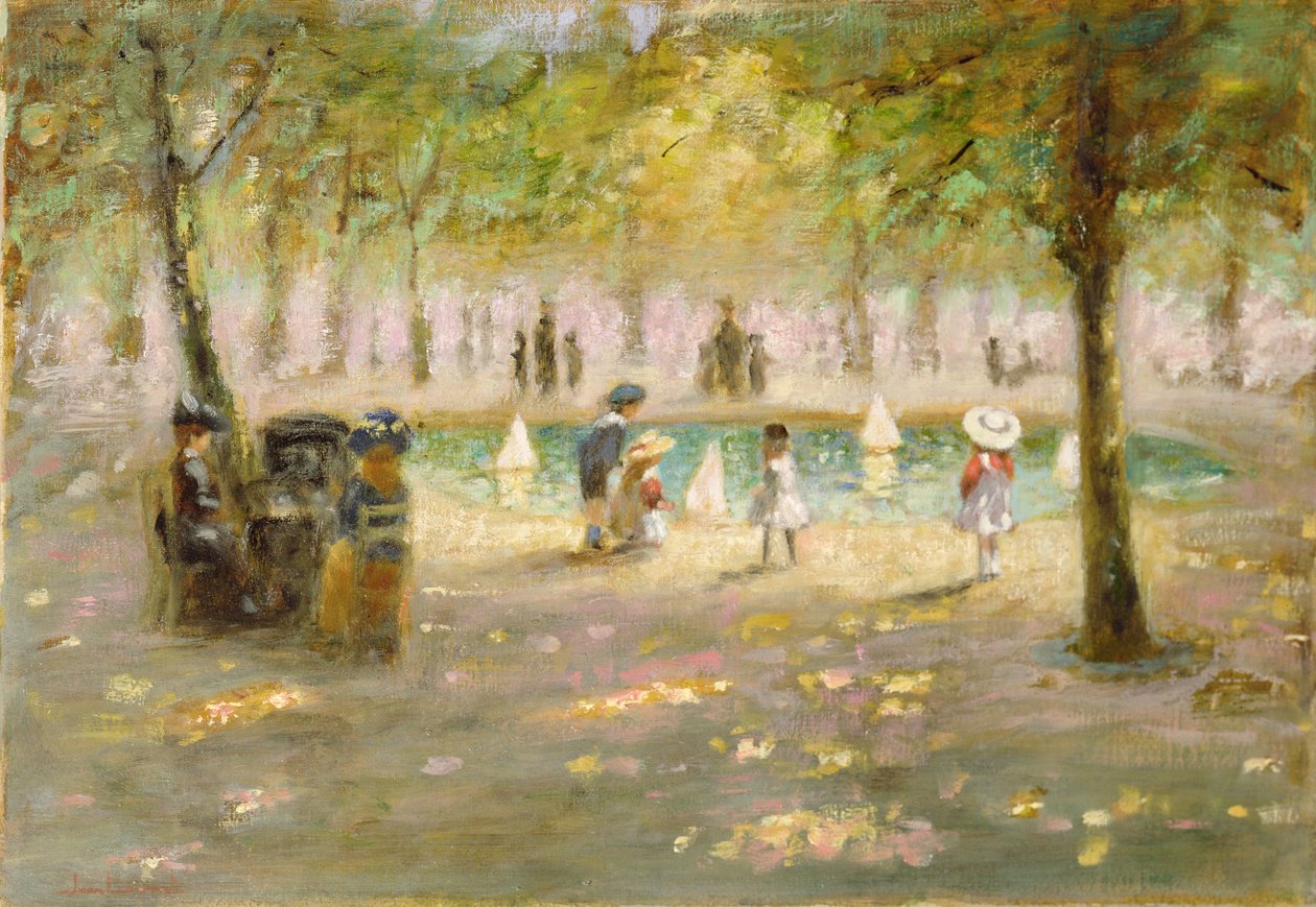 Veneilyallas (öljy kankaalle) tekijältä Jean Laurent