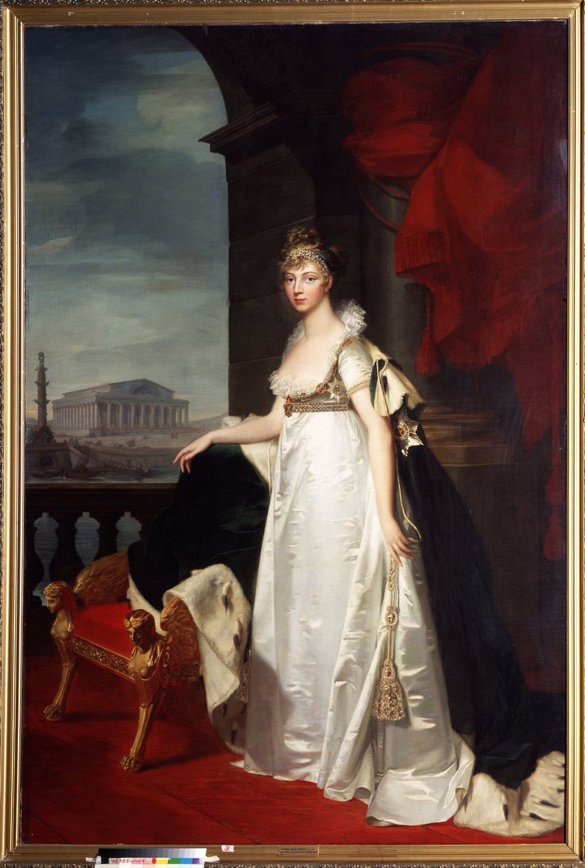 Keisarinna Elisabeth Alekseijevnan muotokuva (Elizabeth Alekseievna, Badenin tai Badenin prinsessa Louise Augusta tekijältä Jean Laurent Monnier