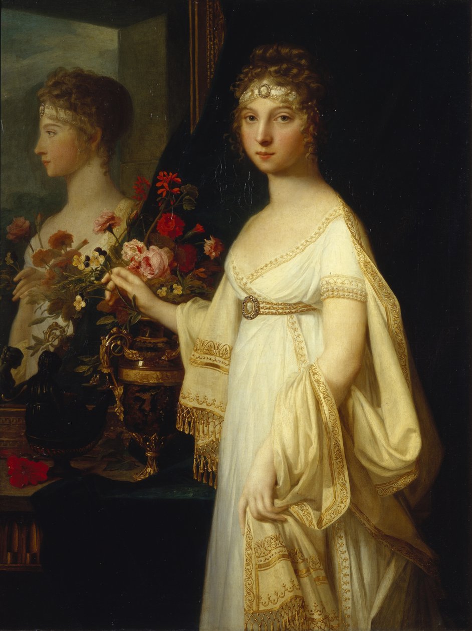 Muotokuva keisarinna Elizabeth Alekseijevnasta, Badenin prinsessa Louise 1779-1826, 1802 tekijältä Jean Laurent Monnier