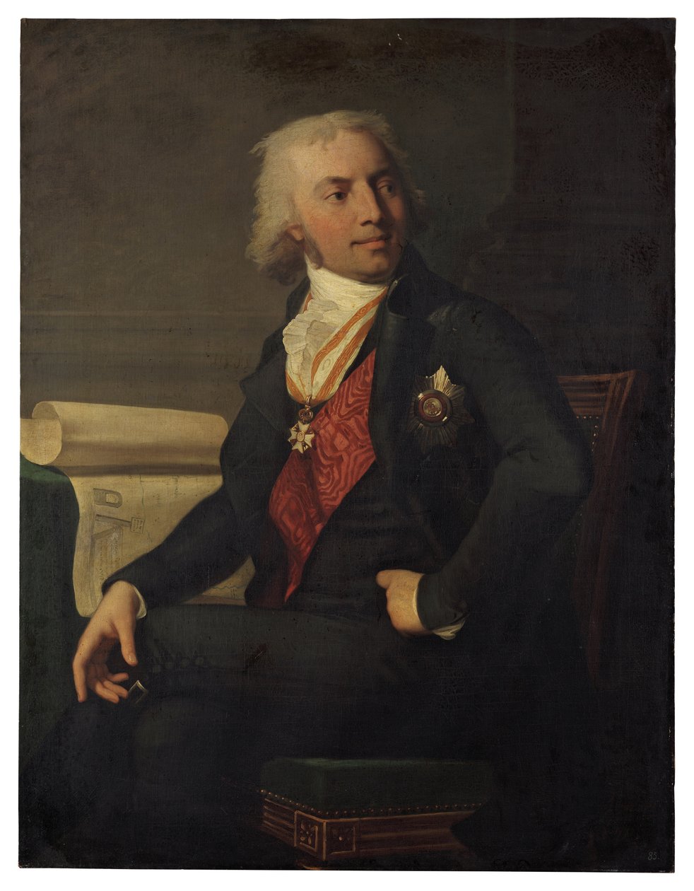 Muotokuva Friedrich Karl Ludwigista, Schleswig-Holstein-Sonderburg-Beckin herttuasta 1757-1816, 1798 tekijältä Jean Laurent Monnier