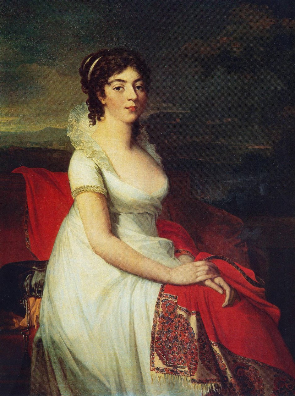 Muotokuva prinsessa Jelizaveta Shakhovskayasta tekijältä Jean Laurent Mosnier
