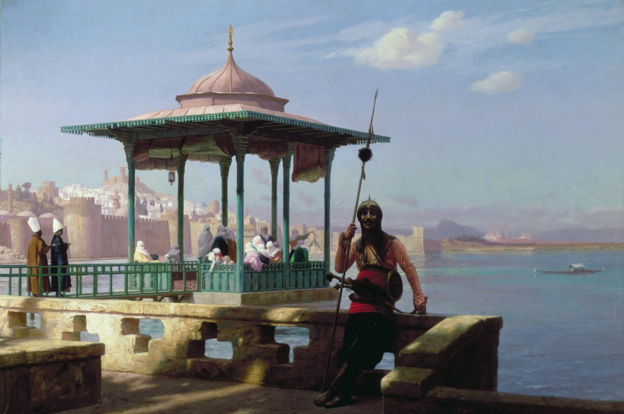 Huonekalut ja erilaiset esineet 1100- ja 1300-luvuilta tekijältä Jean Leon Gerome