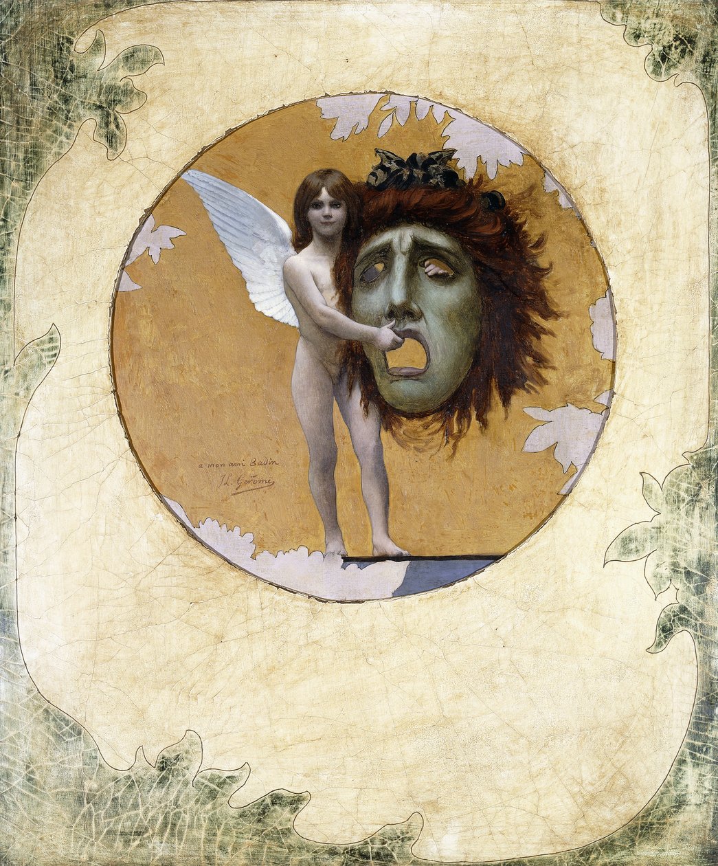 Putto naamion kanssa tekijältä Jean Leon Gerome