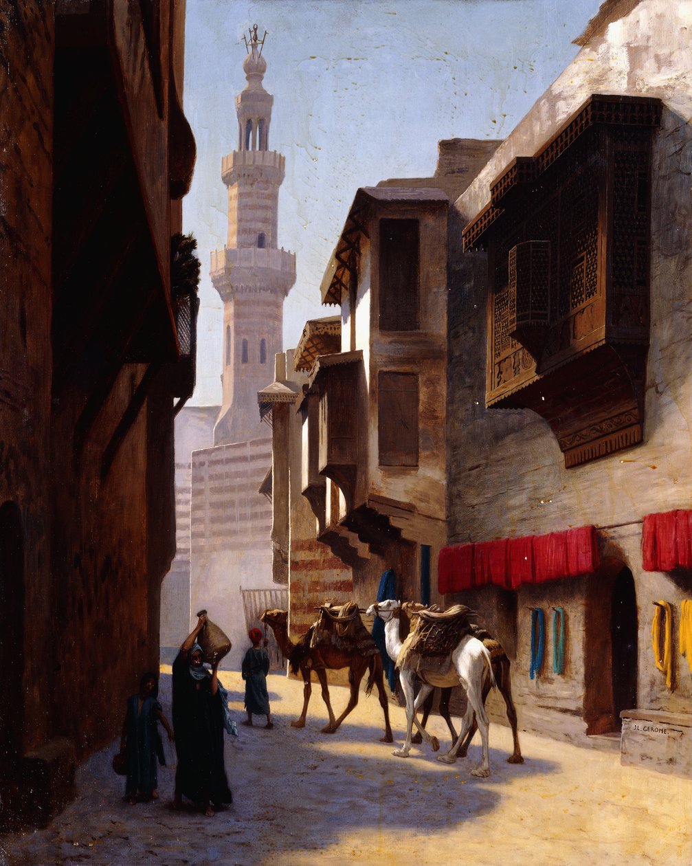 Katu Kairossa, tekijältä Jean Leon Gerome