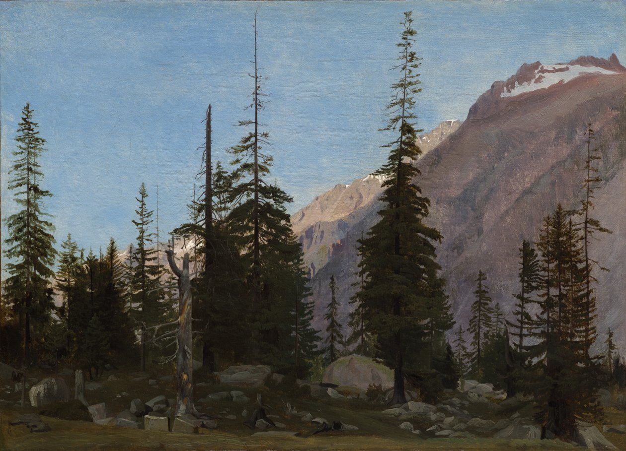 Alppien maisema: Handegg, Sveitsi tekijältä Jean Leon Gerome