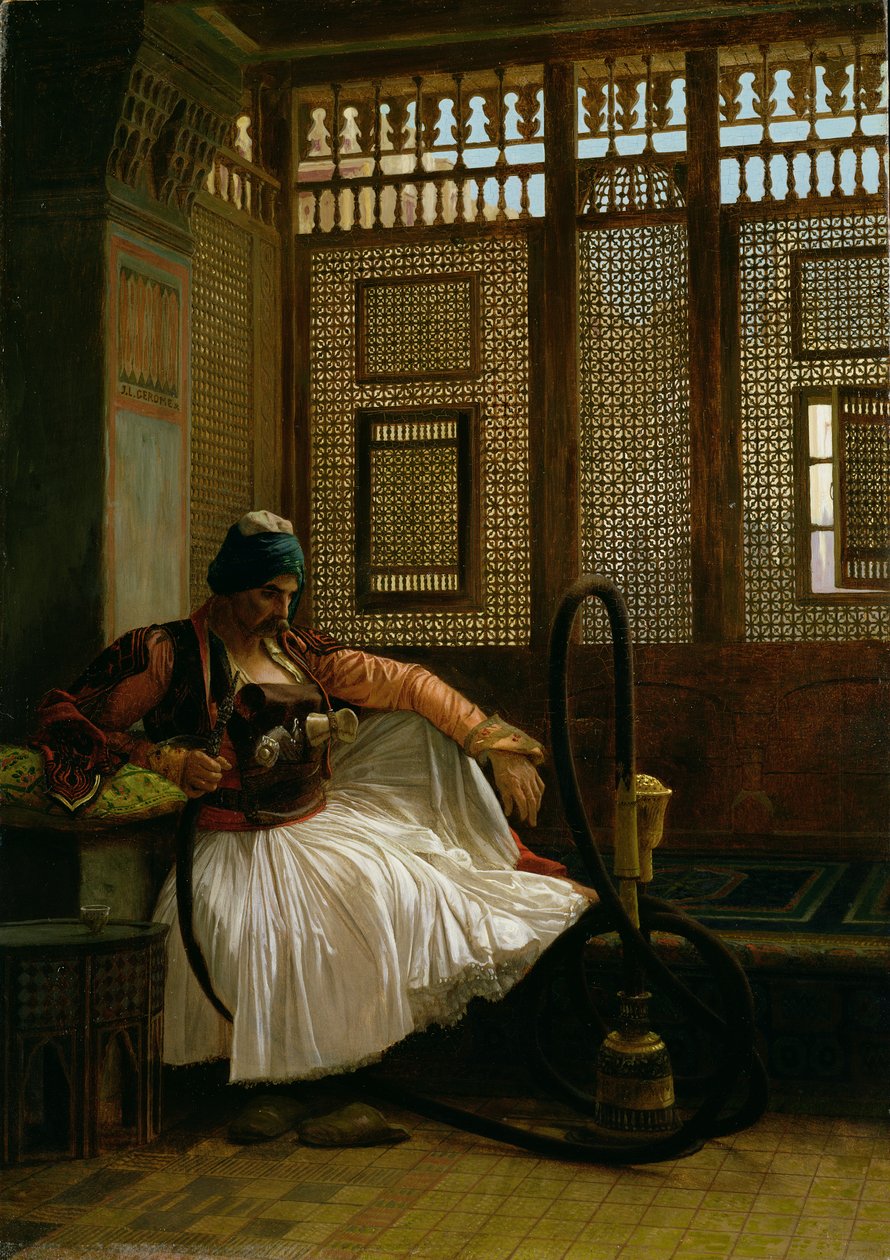 Huonekalut ja erilaiset esineet 1100- ja 1300-luvuilta tekijältä Jean Leon Gerome