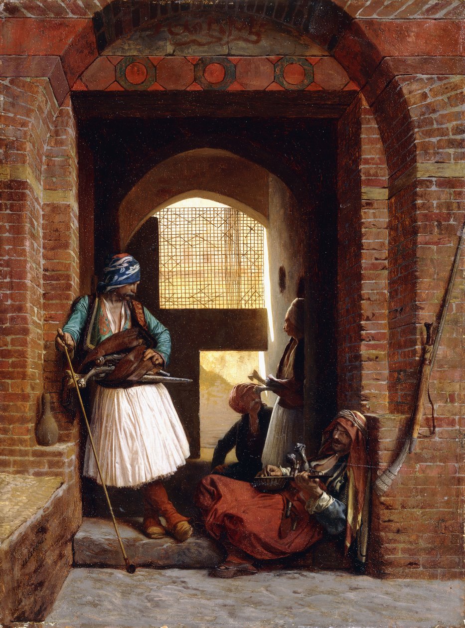 Arnautin henkivartijat Kairossa, 1861 tekijältä Jean Leon Gerome