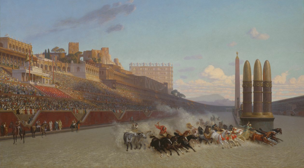 Chariot Race tekijältä Jean Leon Gerome