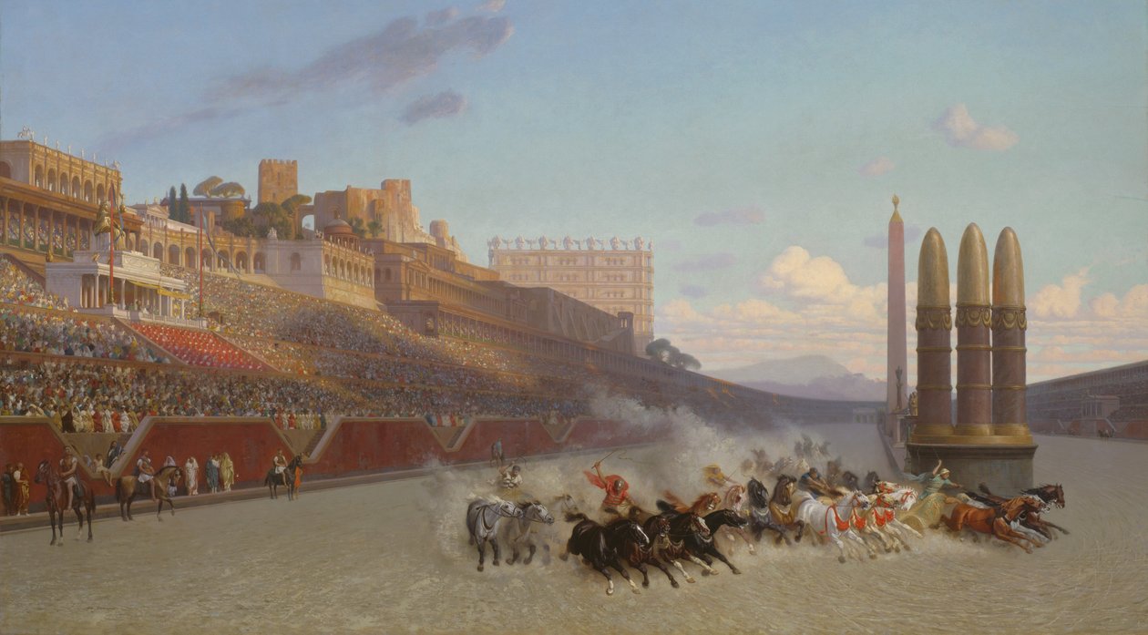 Chariot Race, 1876 tekijältä Jean Leon Gerome