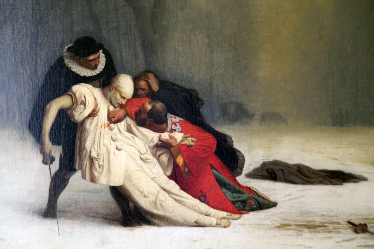 "Kaksintaistelu naamiaisen jälkeen", 1857 tekijältä Jean Leon Gerome