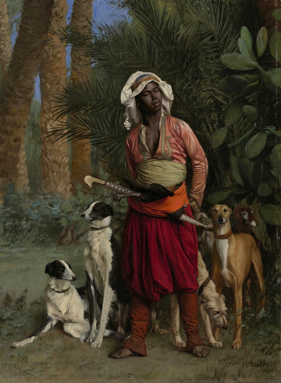 Saksa: Meister der Hunde Koirien neekerimestari


Vaihtoehtoinen nimi(t):  

Saksan kieli: Meister der Hunde The Negro Master of the Hounds (Koirien neekerimestari) tekijältä Jean Leon Gerome