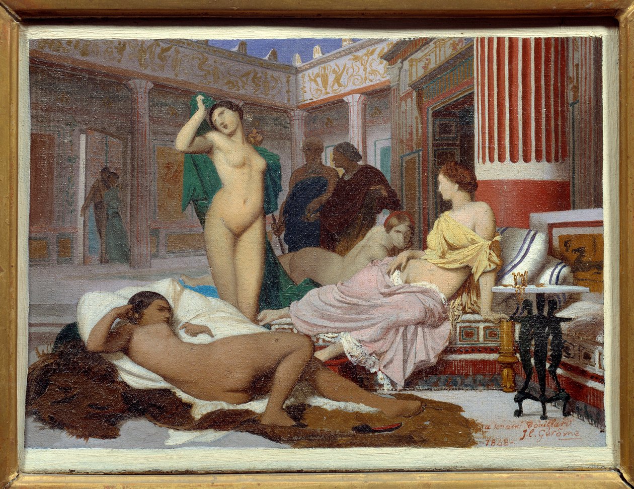 Kreikkalainen sisustus. Jean Leon Geromen (1824-1904) maalaus tekijältä Jean Leon Gerome