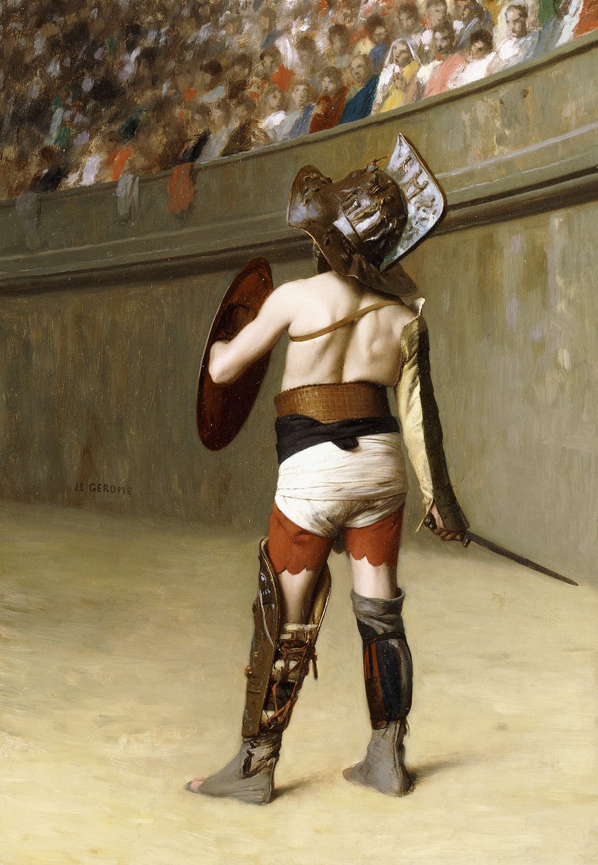 Mirmillon - gallialainen gladiaattori, tekijältä Jean Leon Gerome