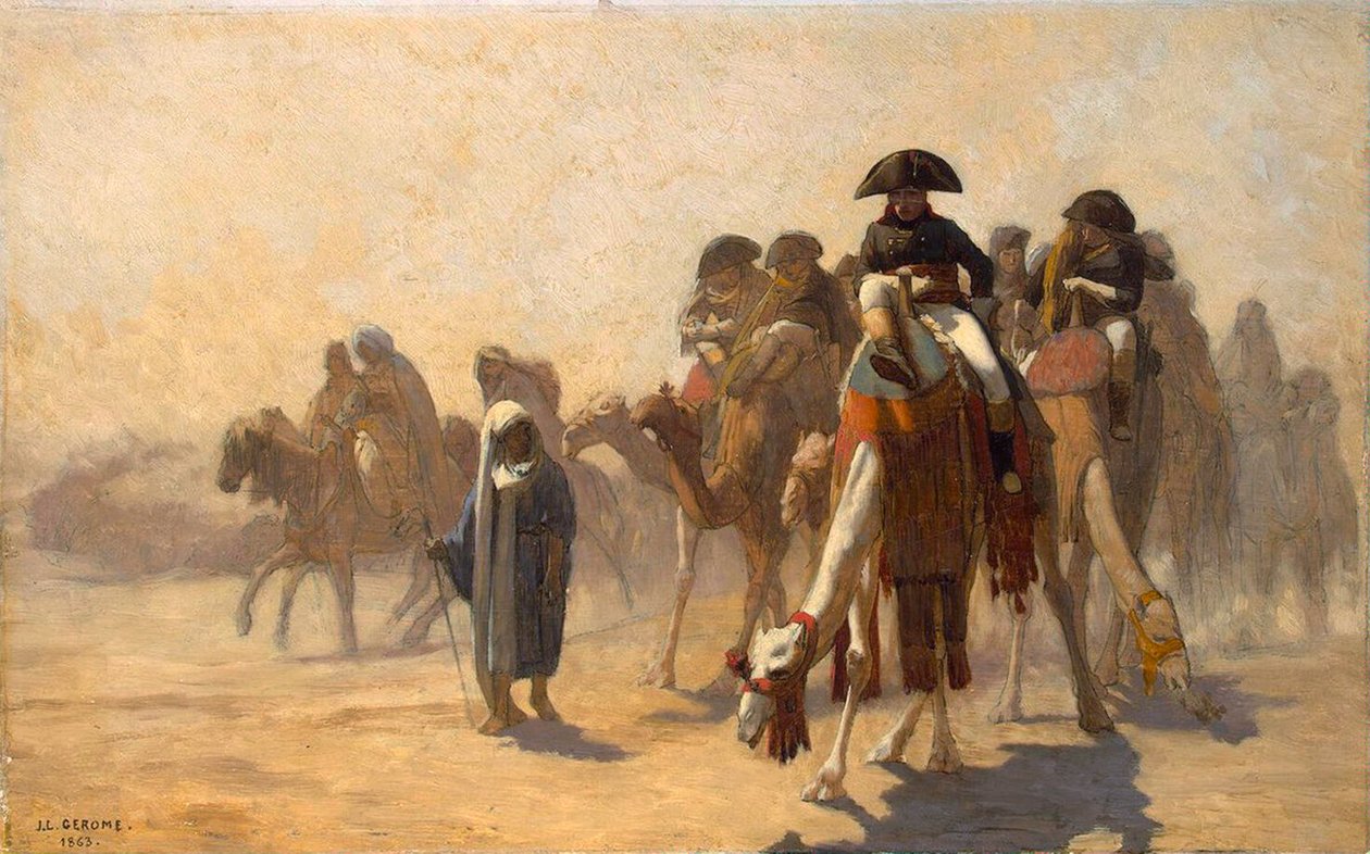 Napoleon Egyptissä, 1863. tekijältä Jean Leon Gerome