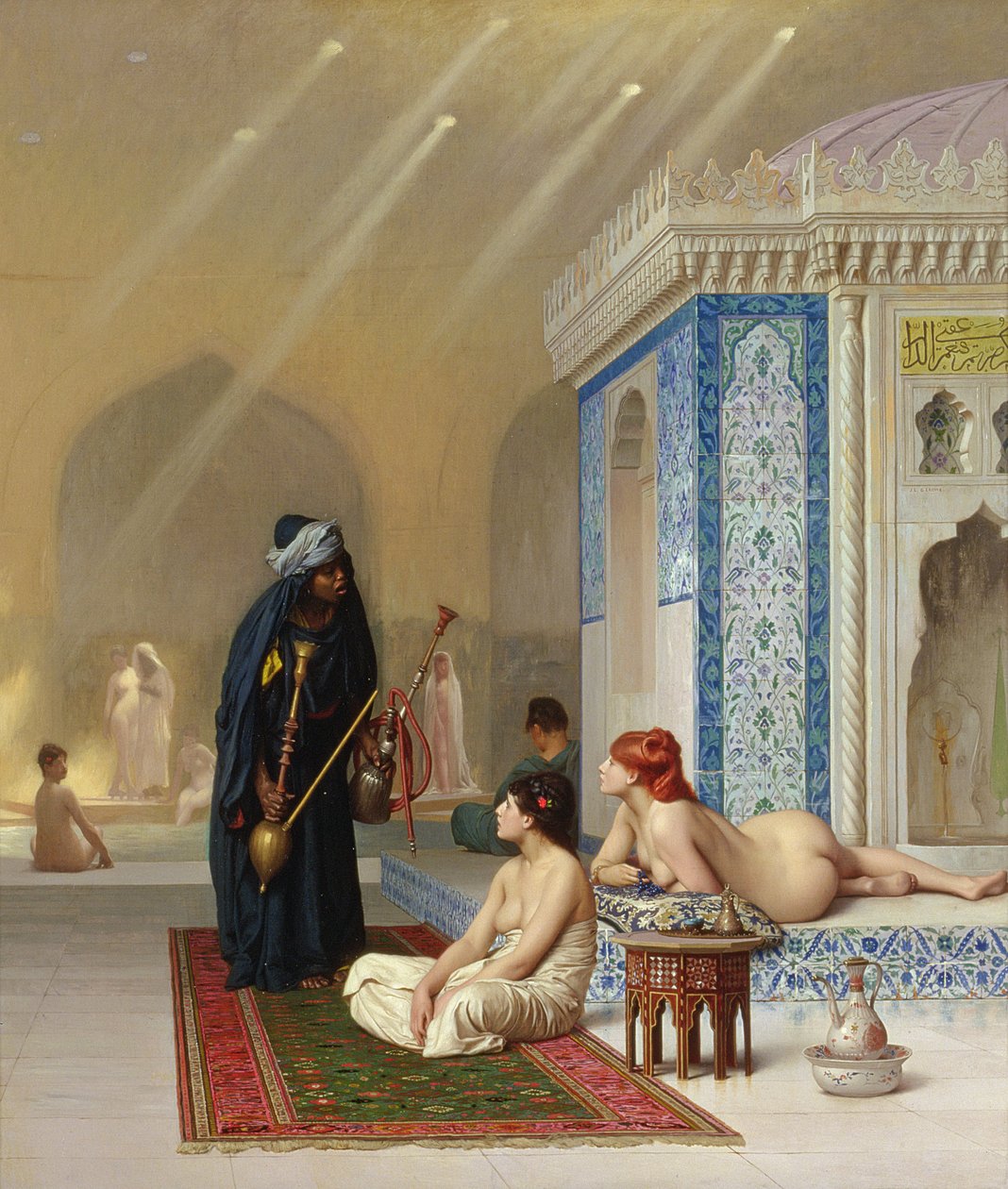 Uima-allas haaremissa tekijältä Jean Leon Gerome