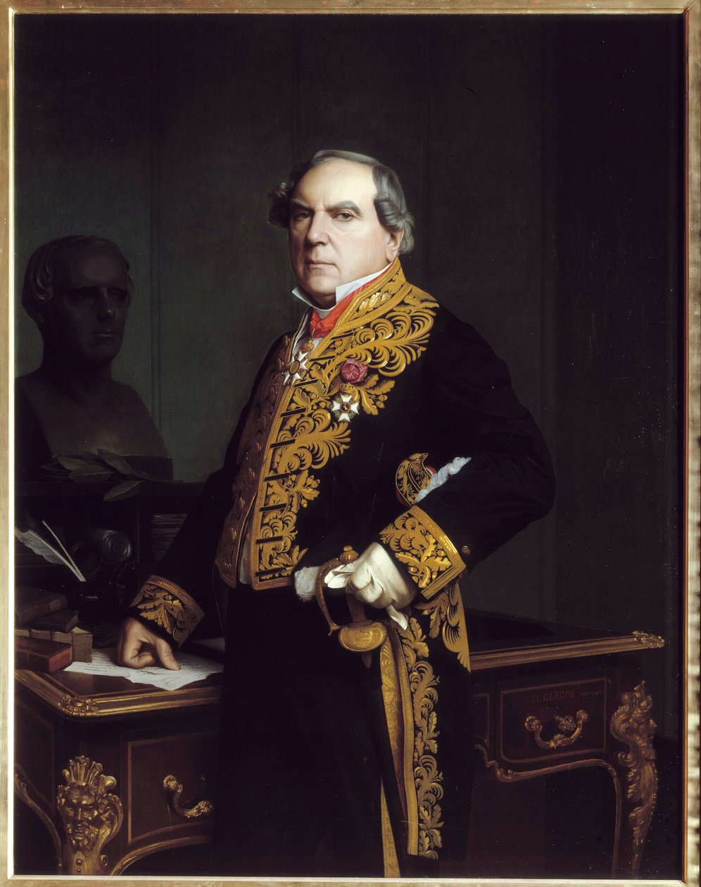 Amedee Thierryn (1797-1873), ranskalaisen toimittajan ja historioitsijan muotokuva. Jean Leon Geromen (1824-1904) maalaus tekijältä Jean Leon Gerome