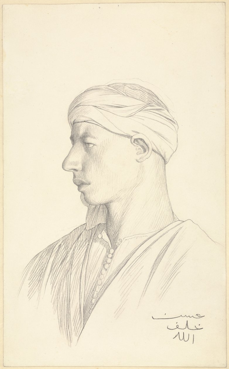 Egyptiläisen Fellahin muotokuva tekijältä Jean Leon Gerome