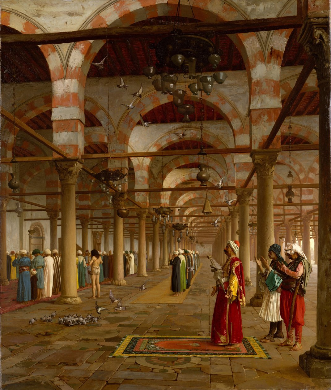 Rukous moskeijassa tekijältä Jean Leon Gerome