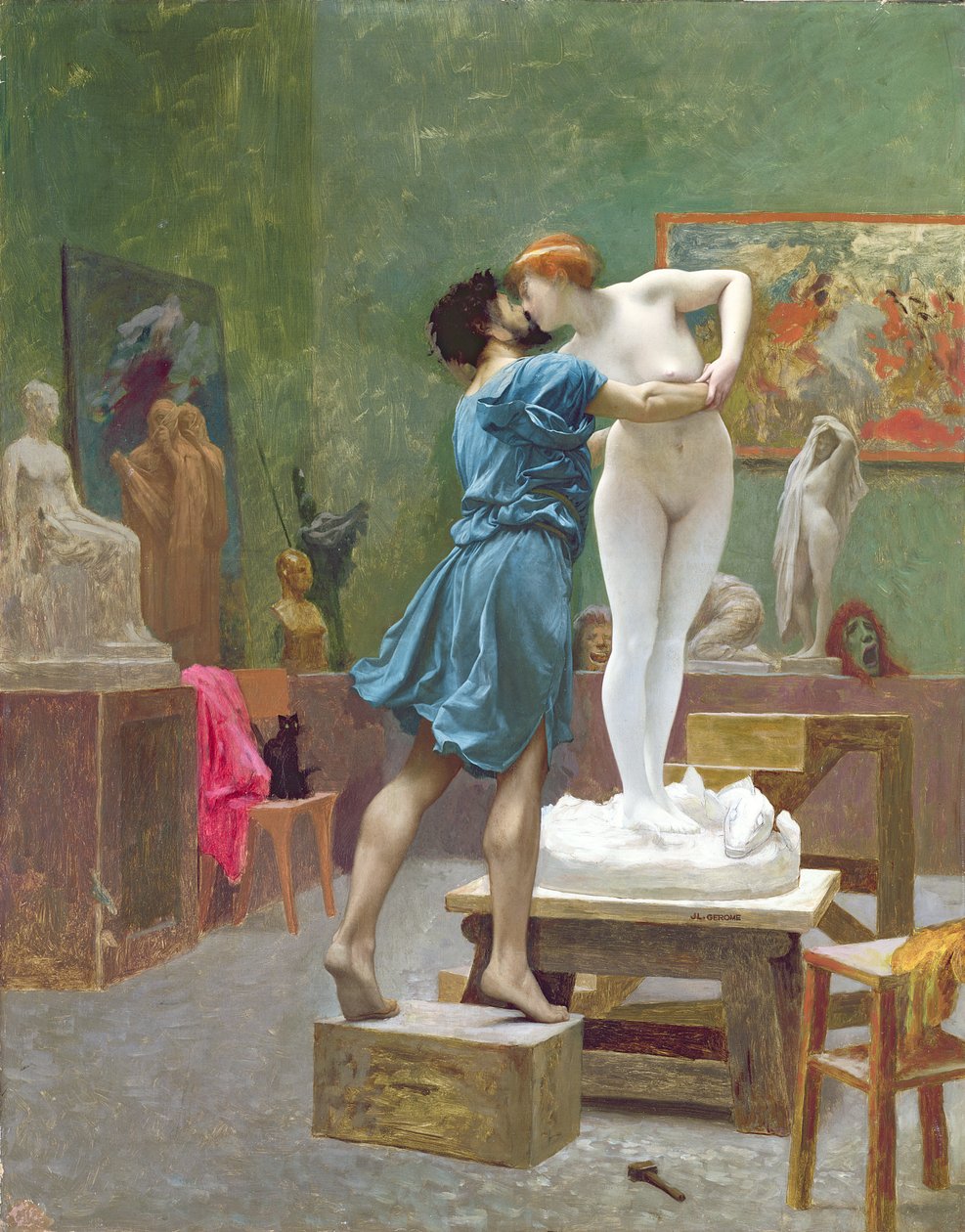 Huonekalut ja erilaiset esineet 1100- ja 1300-luvuilta tekijältä Jean Leon Gerome