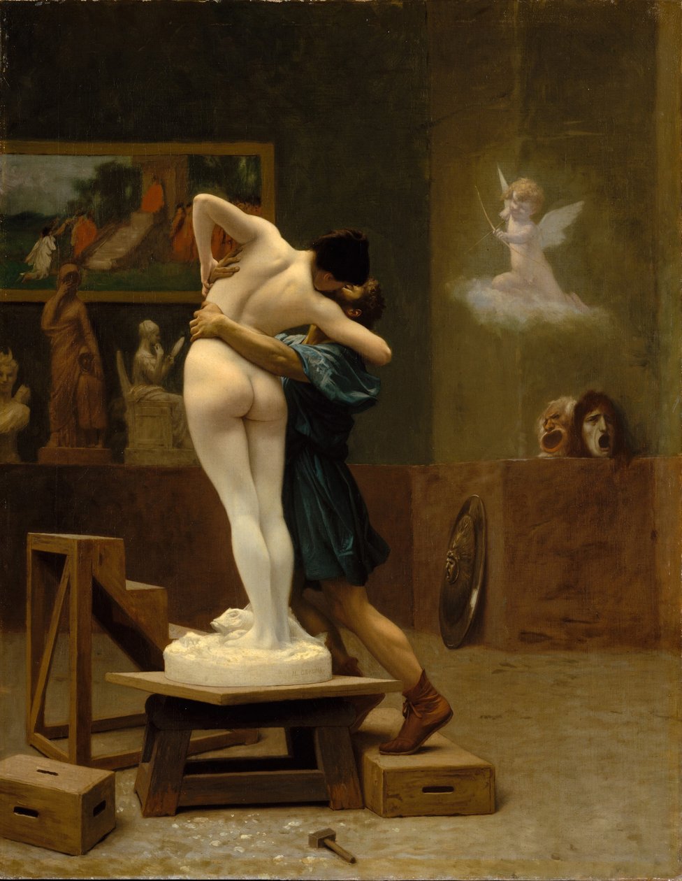Pygmalion ja Galatea, n. 1890 tekijältä Jean Leon Gerome