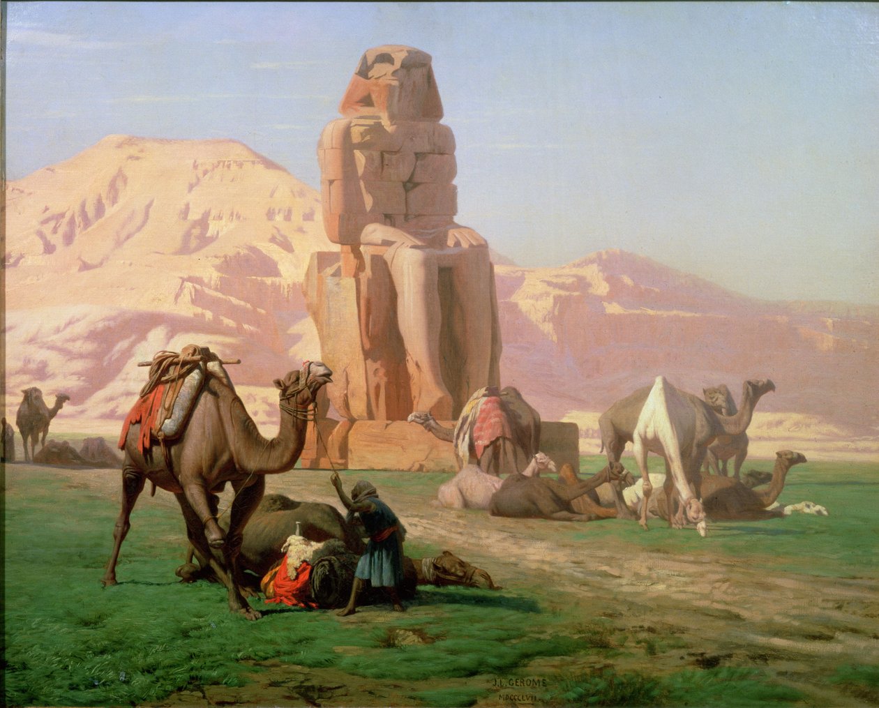 Huonekalut ja erilaiset esineet 1100- ja 1300-luvuilta tekijältä Jean Leon Gerome