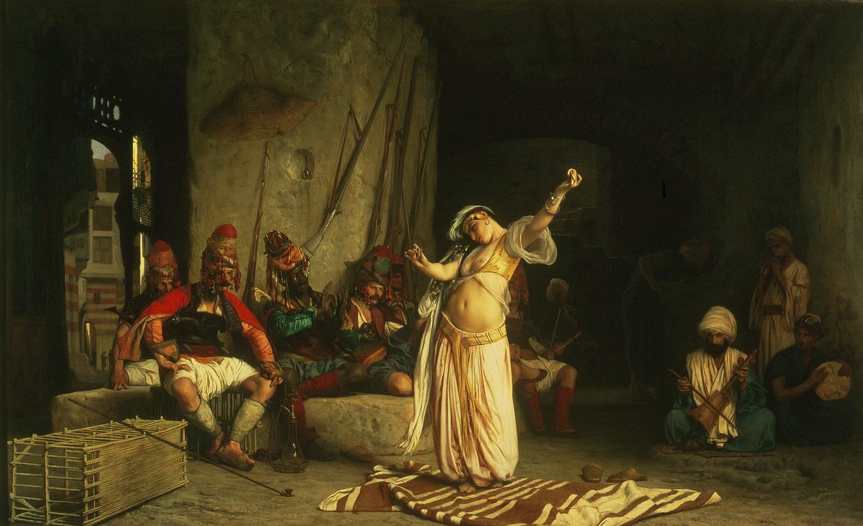 Almehin tanssi, 1863 tekijältä Jean Leon Gerome