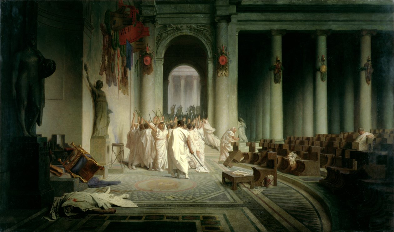 Caesarin kuolema tekijältä Jean Leon Gerome