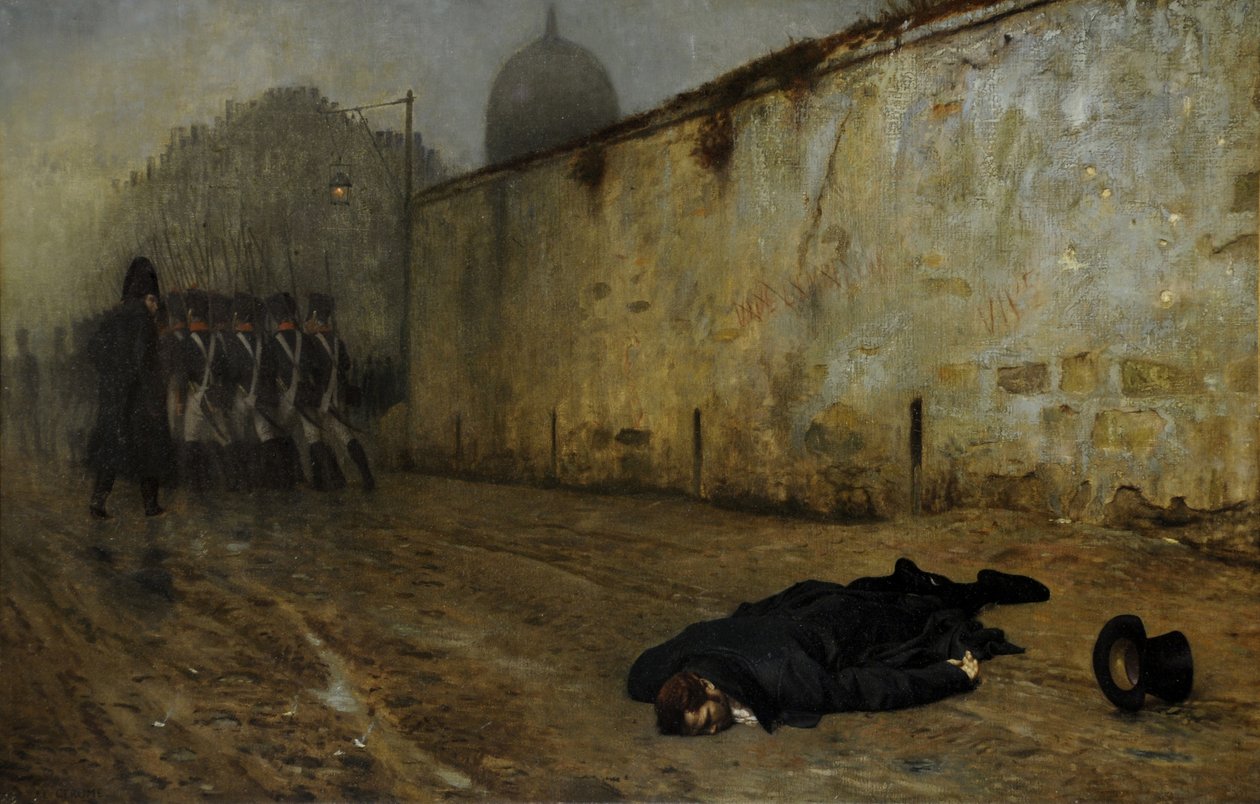 Marsalkka Neyn teloitus (öljy kankaalle) tekijältä Jean Leon Gerome