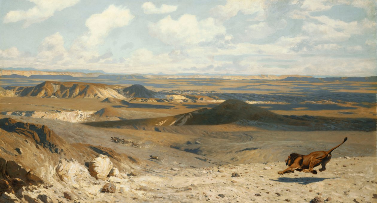 Pursuit; Le Poursuite, 1889 tekijältä Jean Leon Gerome