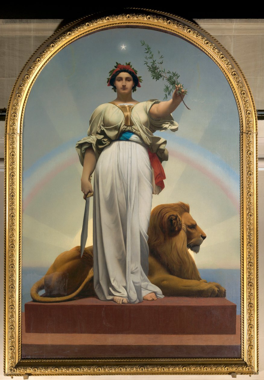 Gerome Jean Leonin tasavalta (1824 - 1904) (allegoria - 1848); Lilasin kaupungintalo tekijältä Jean Leon Gerome