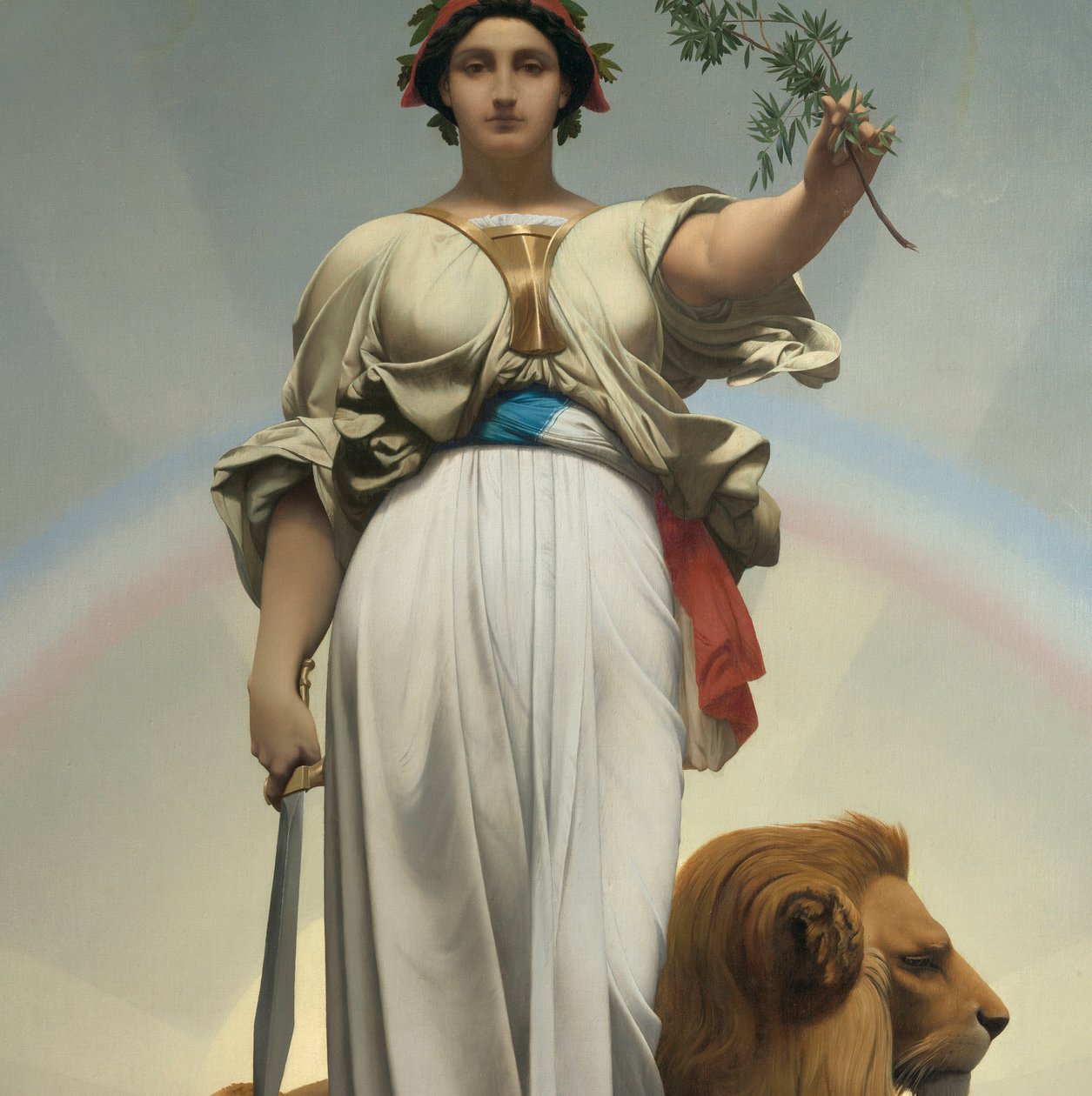 Gerome Jean Leonin tasavalta (1824 - 1904) (allegoria - 1848); Lilasin kaupungintalo tekijältä Jean Leon Gerome
